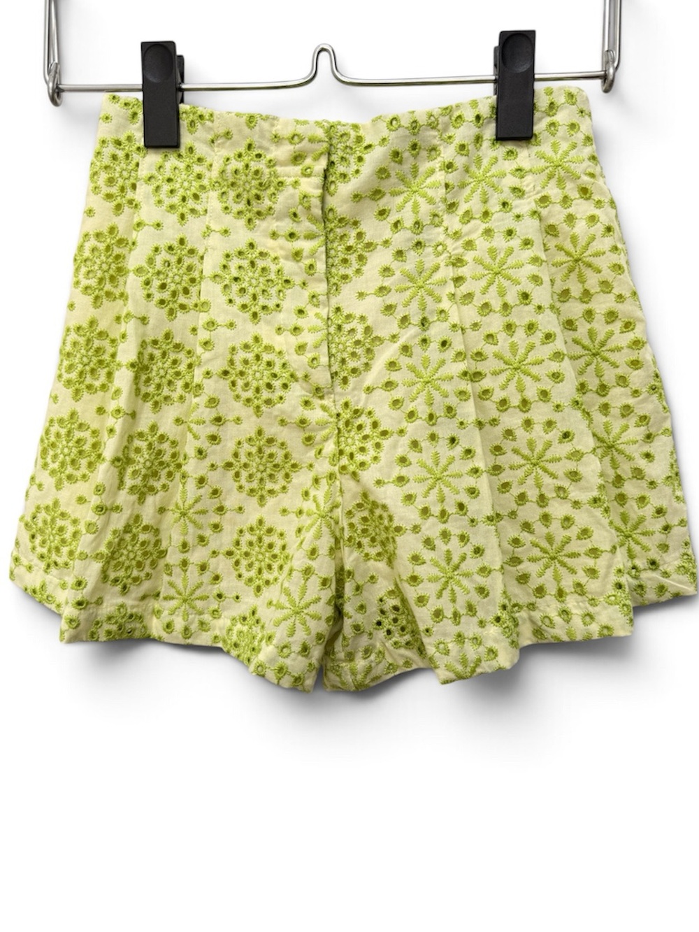 Zara Girls Green Eyelet Shorts Size 9